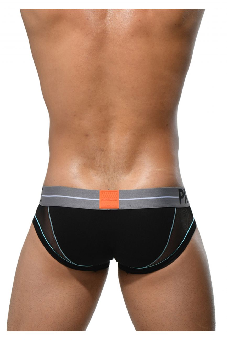 Private Structure MIUY3857 Momentum Orange Mini Briefs Black