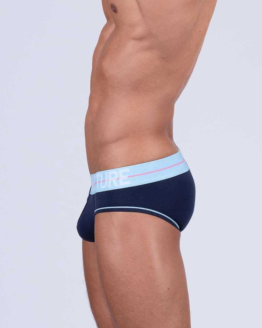 Private Structure MOUX4104 Mo Lite Mid Waist Mini Briefs Navy