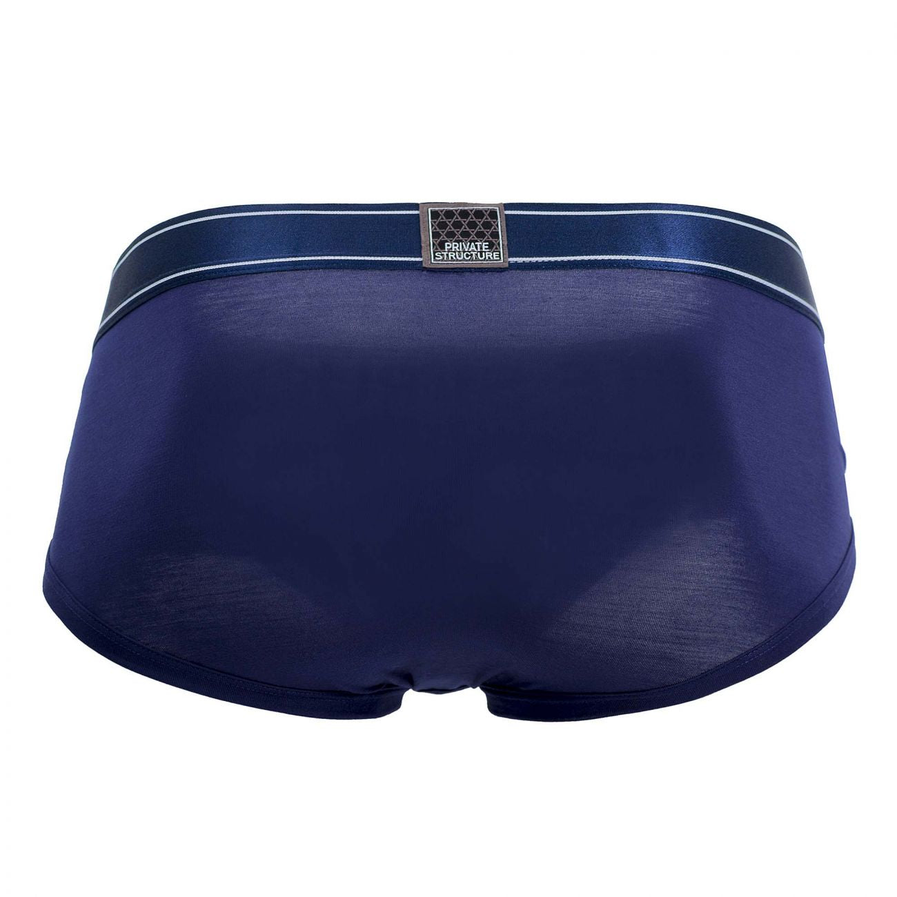 Private Structure PBUZ3748 Platinum Bamboo Contour Briefs Midnight Blue