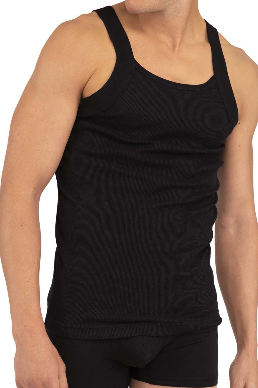 Rico 250503 3PK Modern Tank Top Black