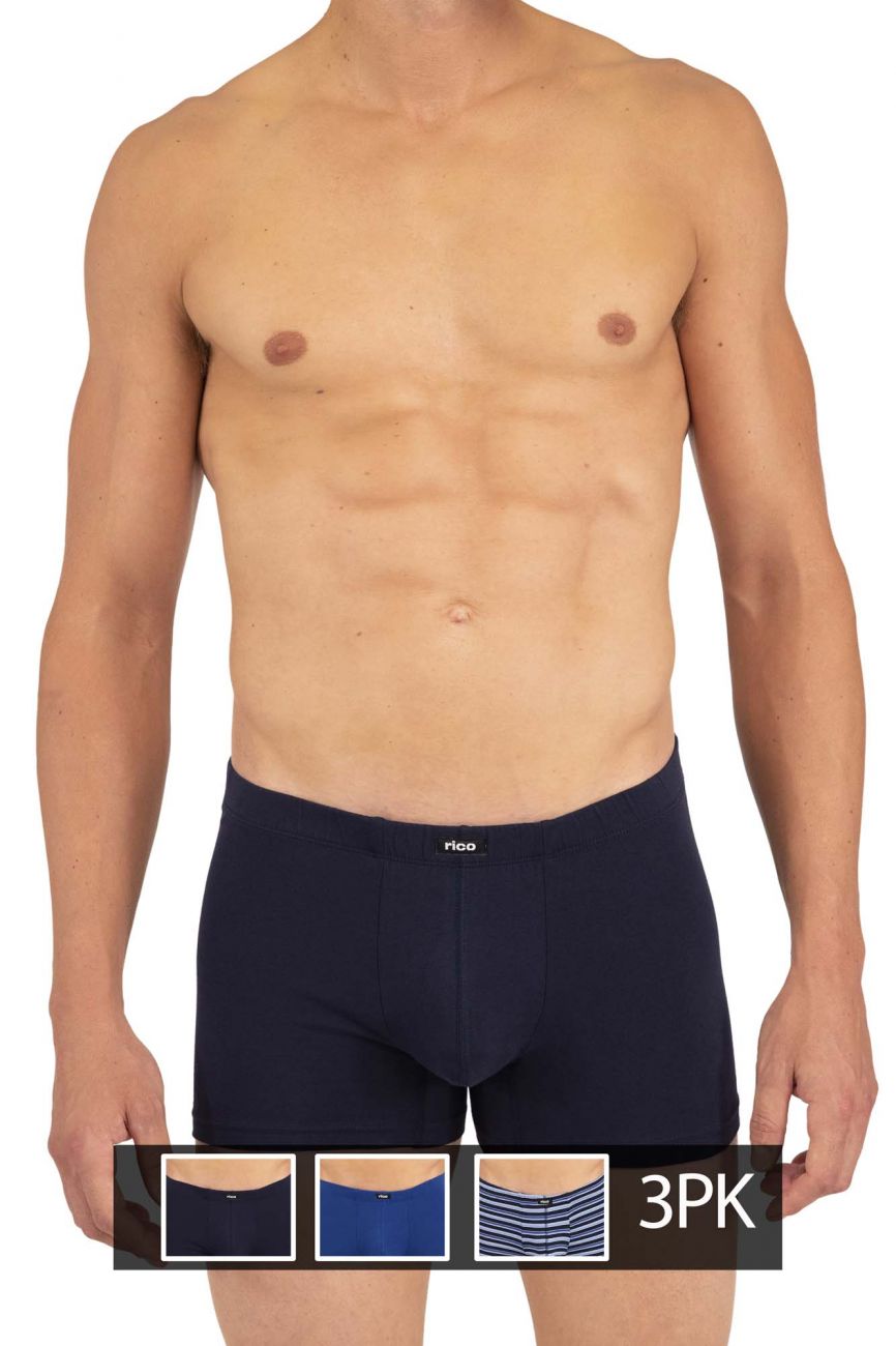 Rico 250708 3PK Stripes Boxer Briefs