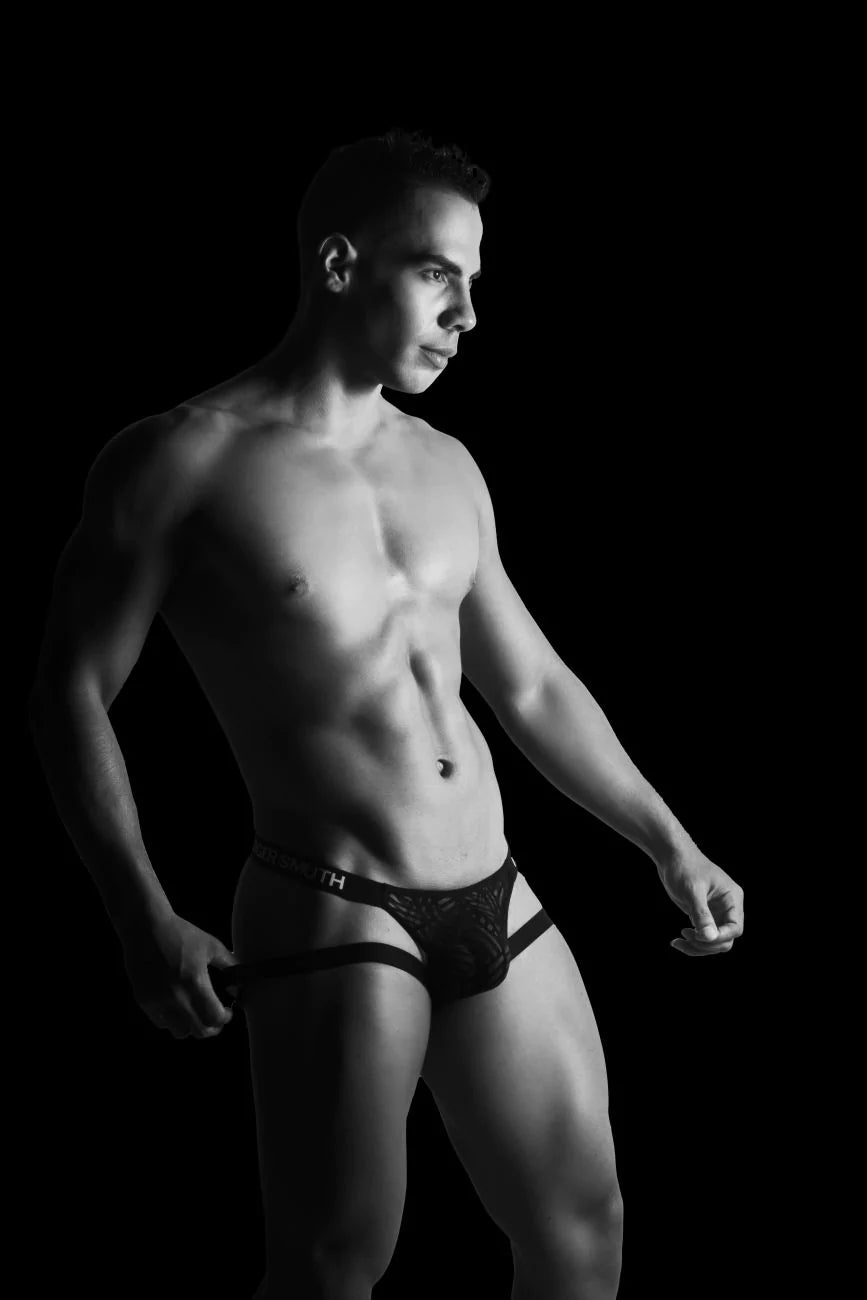 Roger Smuth RS071 Sheer Mesh See-through Jockstrap Black