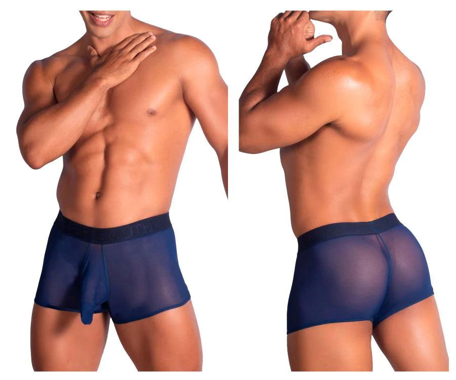 Roger Smuth RS072 Revealing Shaft Boxer Briefs Trunks Navy