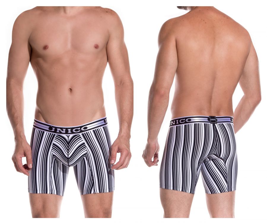 Unico 1902010022552 Boxer Briefs Crossbreed Black-White