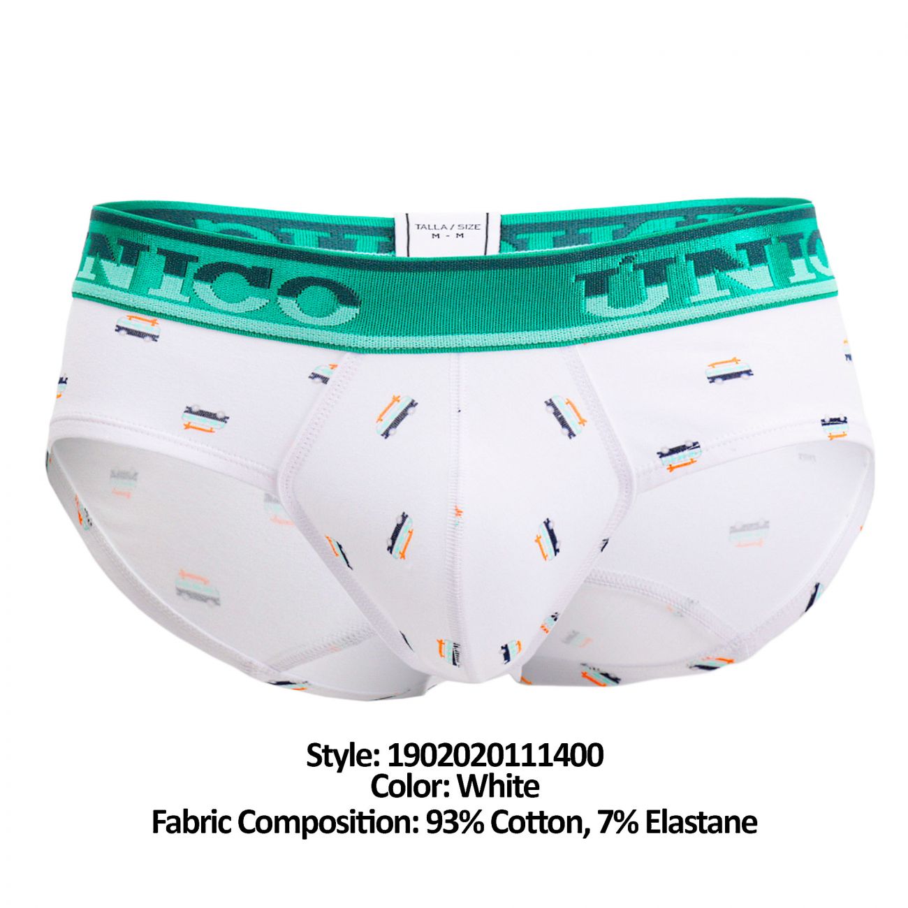 Unico 1902020111400 Briefs Fusion White Printed