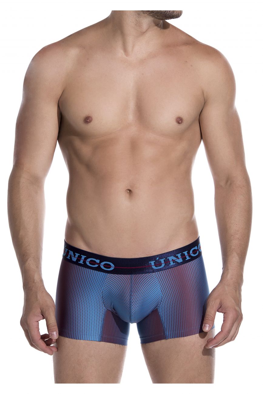 Unico 1907010014529 Trunks Tornasol Blue Printed