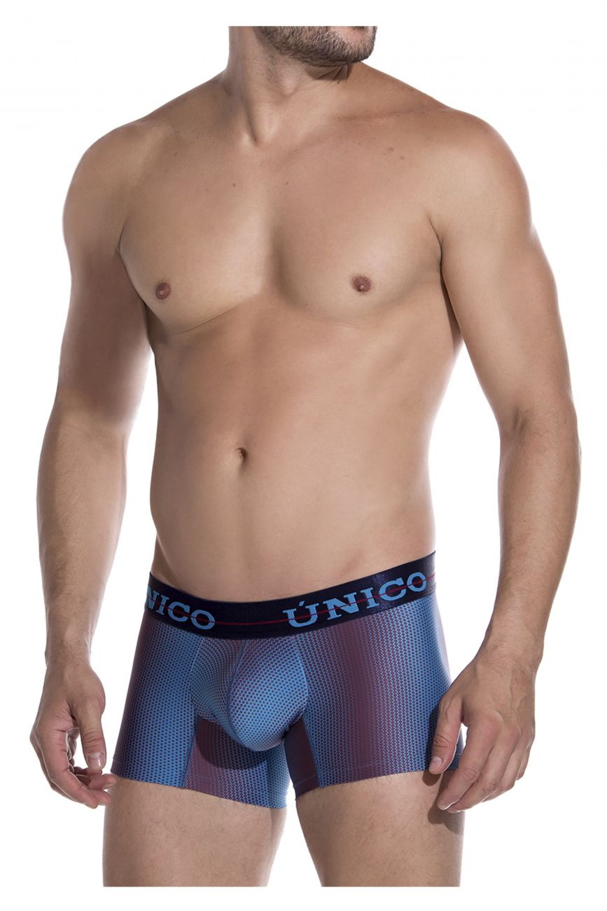 Unico 1907010014529 Trunks Tornasol Blue Printed