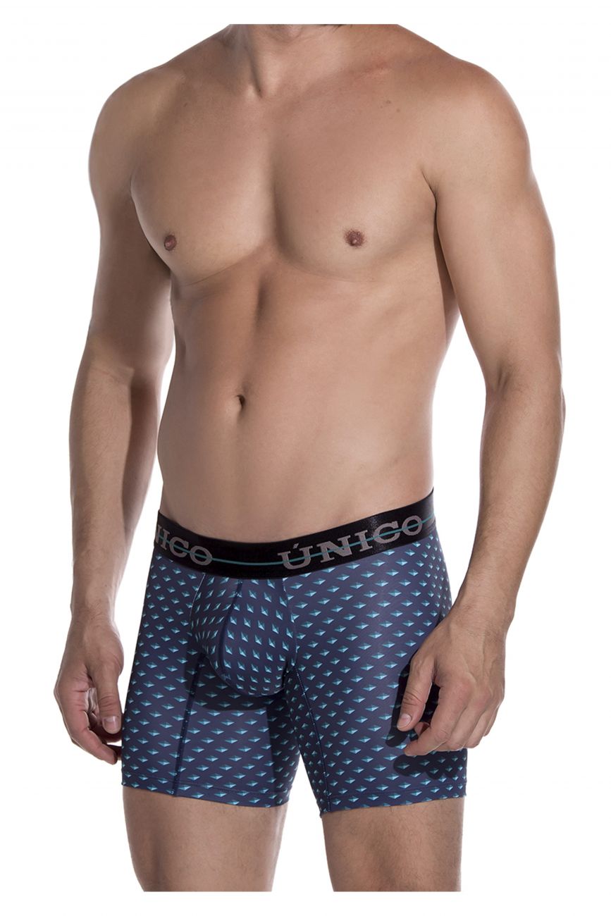 Unico 1907010023629 Boxer Briefs Agata Blue Printed