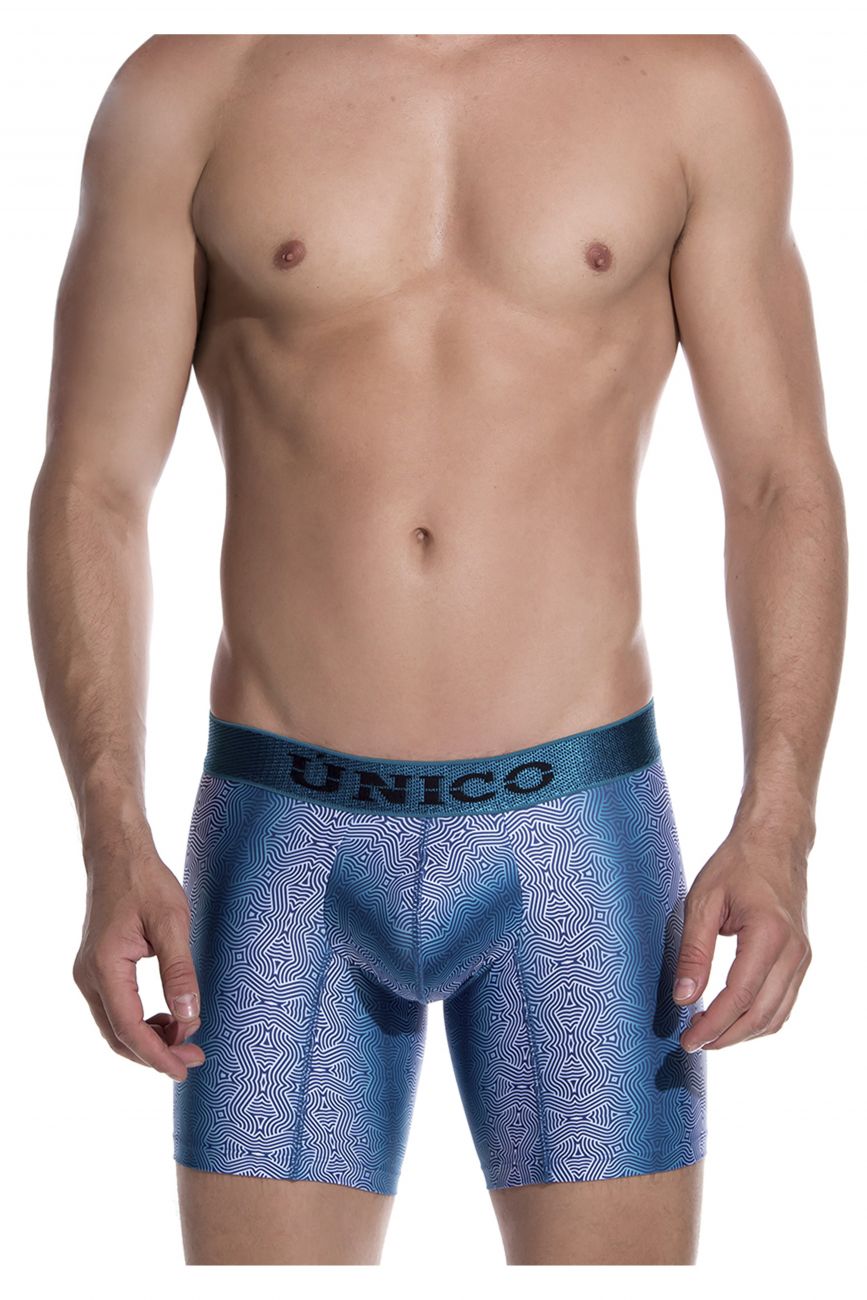 Unico 1908010026129 Boxer Briefs Luminiscente Blue Printed
