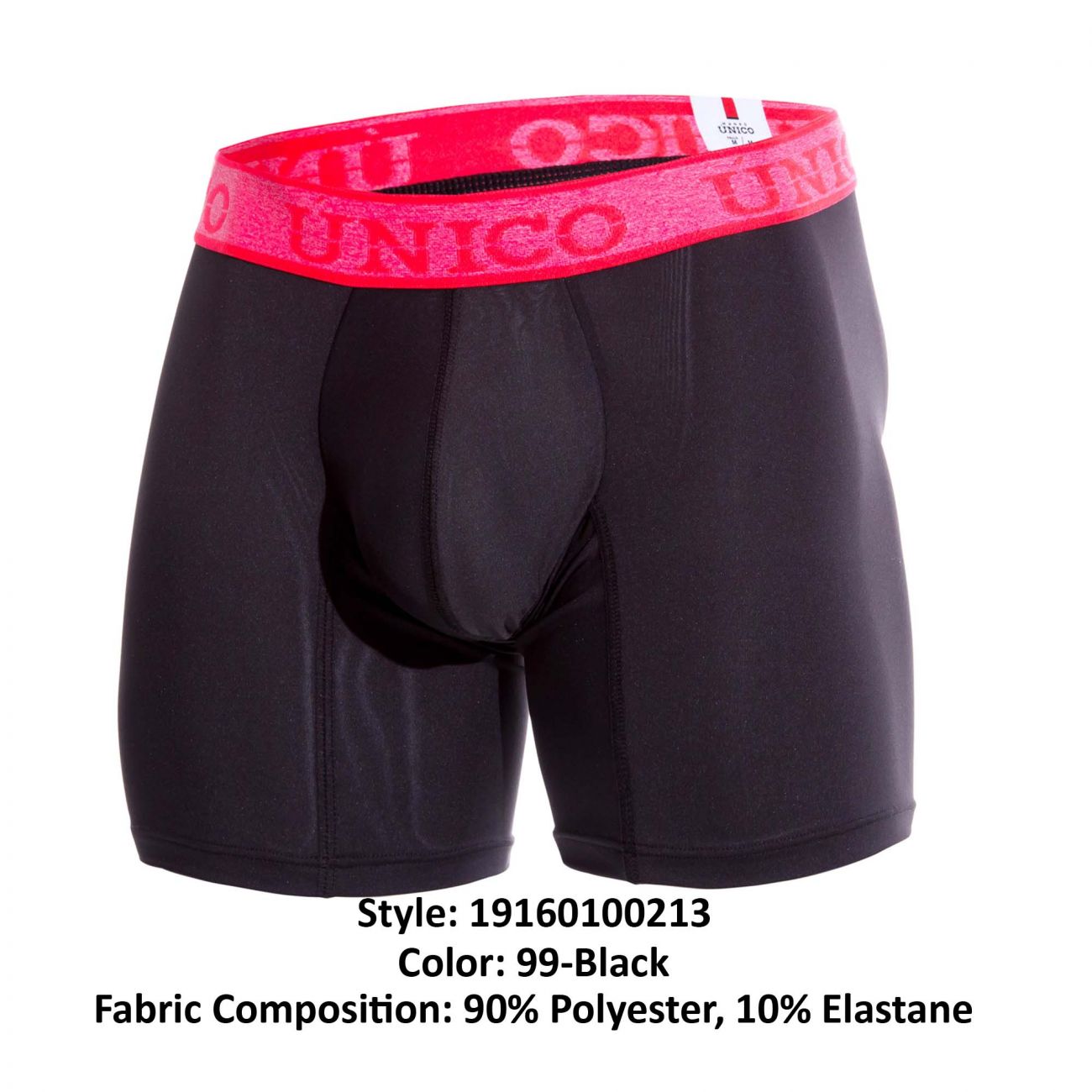 Unico 19160100213 COLORS Poderoso Boxer Briefs Black