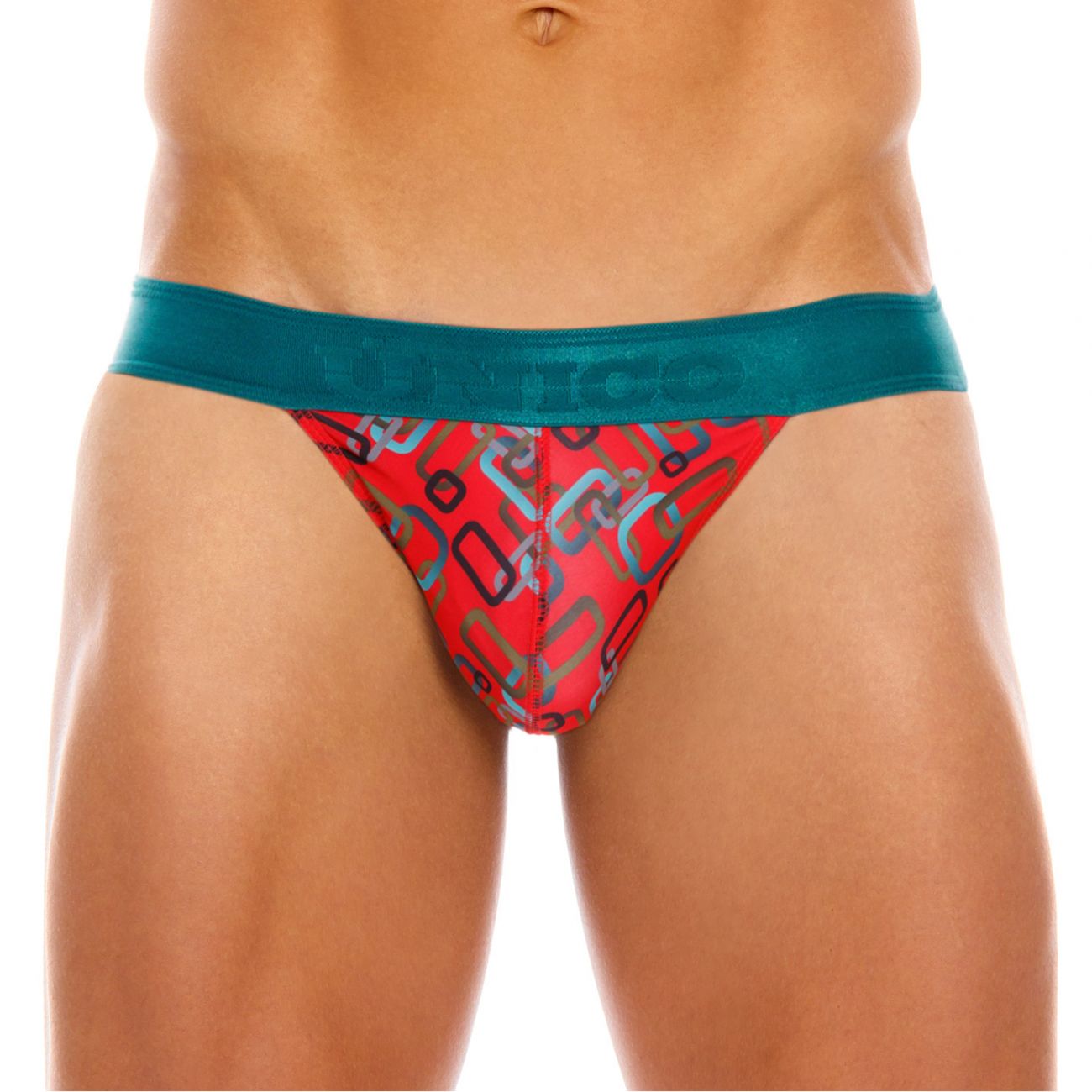 Unico 20070301229 Scheme Jockstrap Red Printed