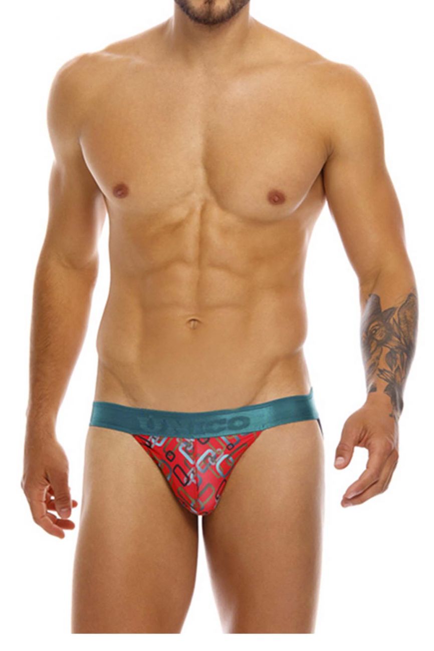 Unico 20070301229 Scheme Jockstrap Red Printed