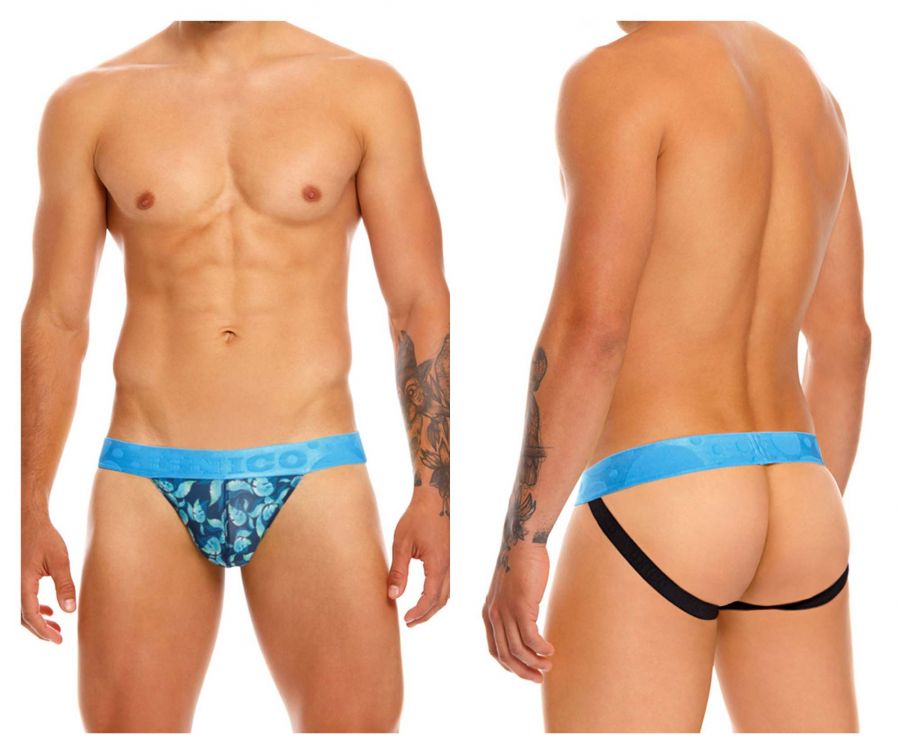 Unico 21030301206 Brutal Jockstrap Blue Printed