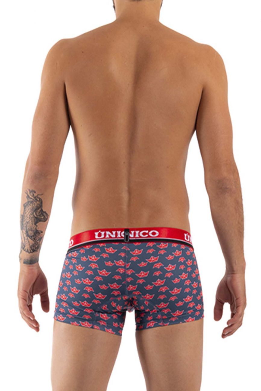 Unico 21110100103 Paper Ship Trunks Navy Printed