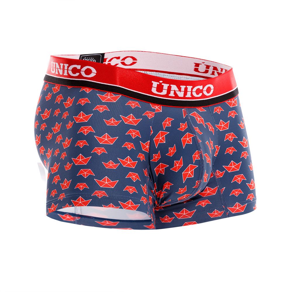 Unico 21110100103 Paper Ship Trunks Navy Printed