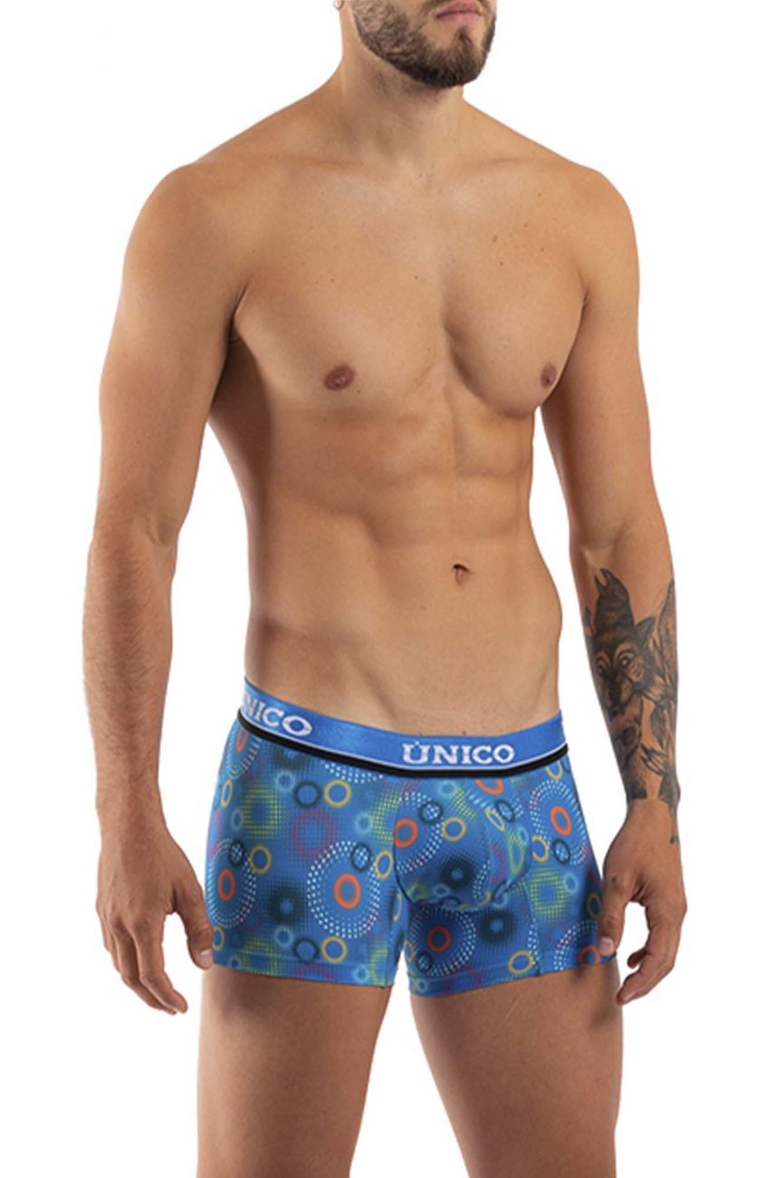 Unico 21110100107 Circle Dots Trunks Blue Printed