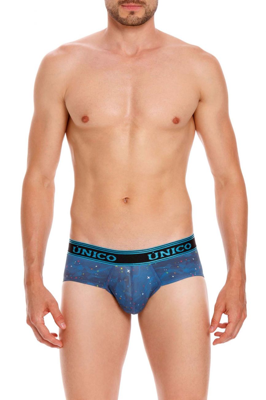 Unico 22040201106 Aloe Briefs Blue Printed