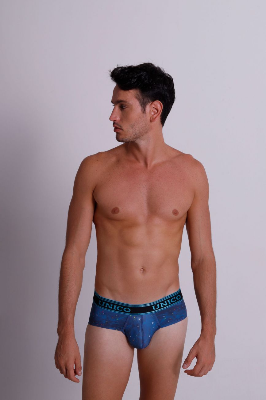 Unico 22040201106 Aloe Briefs Blue Printed