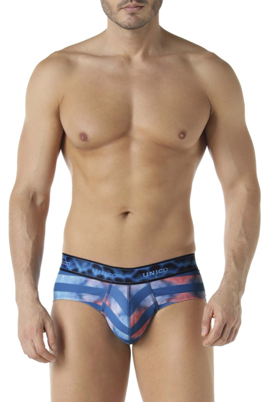 Unico 22070201106 Costera Briefs Blue Printed