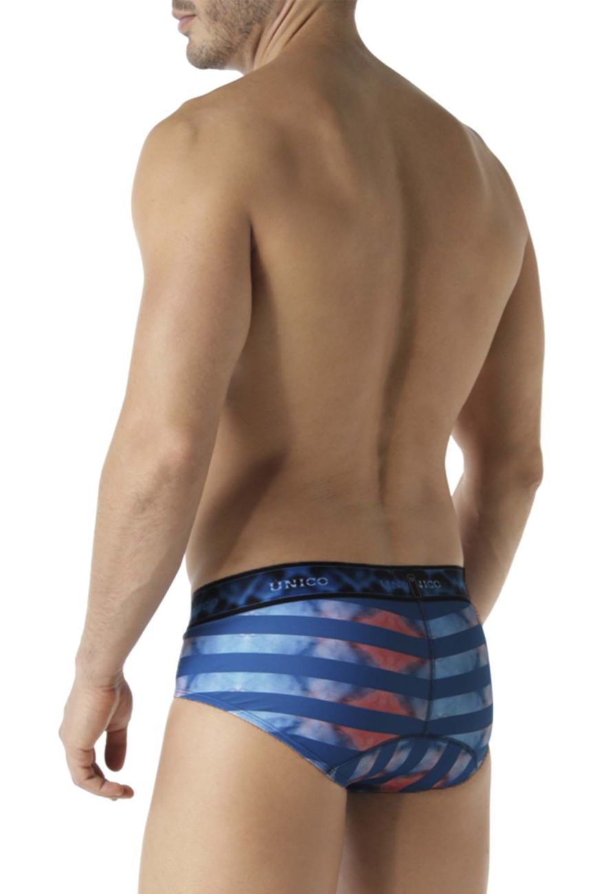 Unico 22070201106 Costera Briefs Blue Printed
