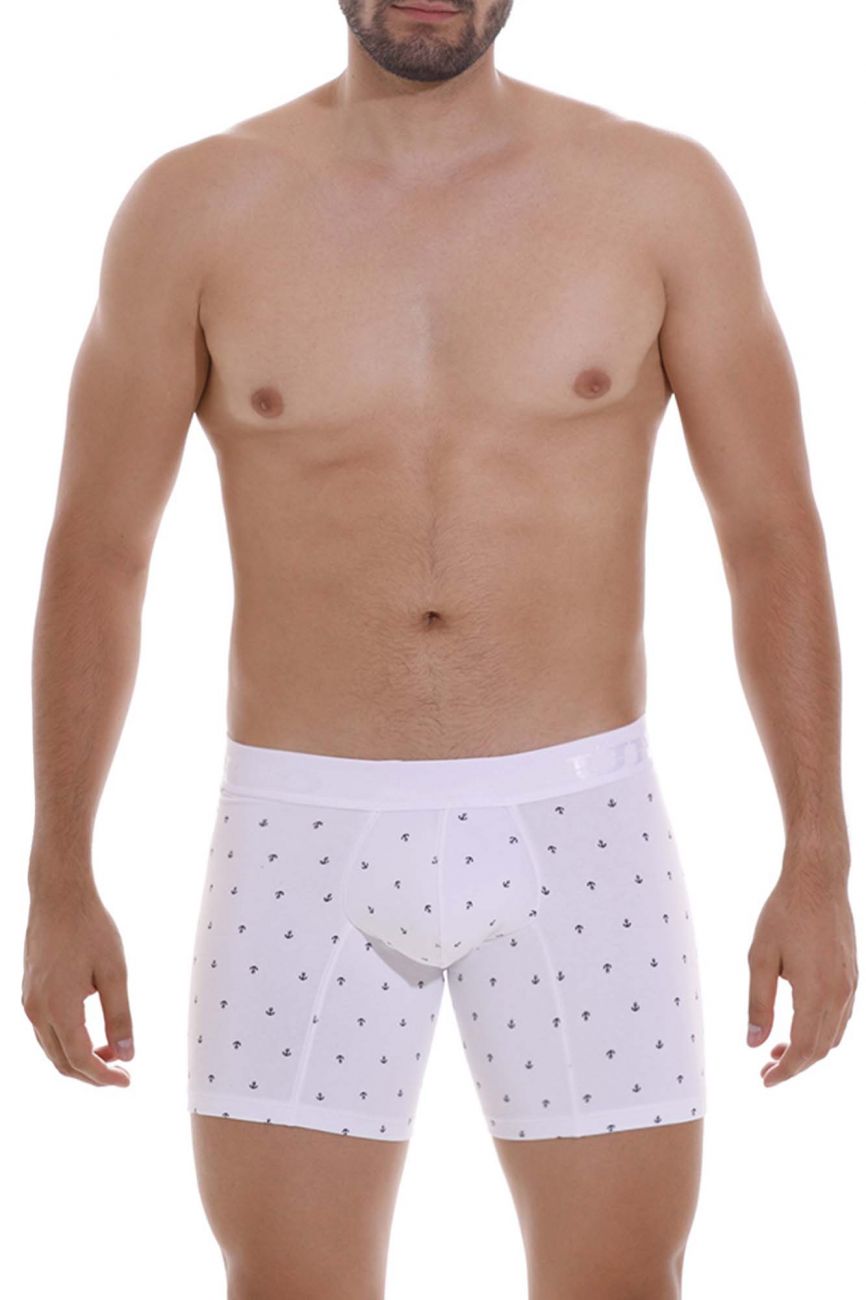 Unico 22110100201 Naviero Boxer Briefs White Plus Sizes