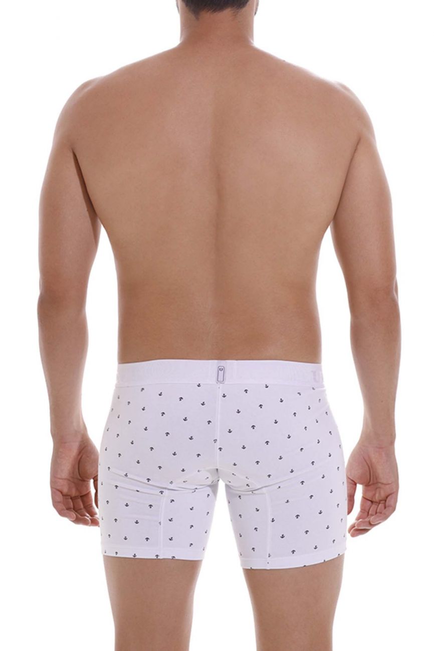 Unico 22110100201 Naviero Boxer Briefs White Plus Sizes