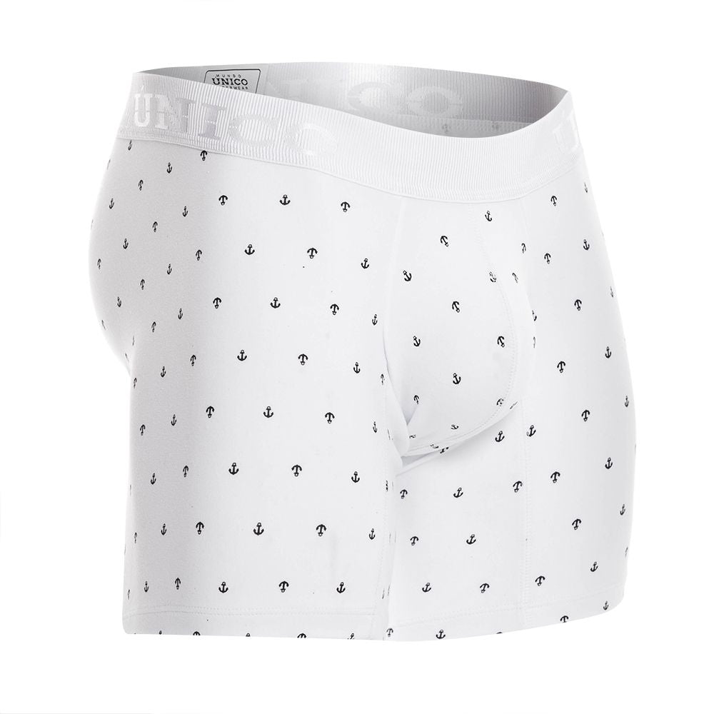 Unico 22110100201 Naviero Boxer Briefs White Plus Sizes