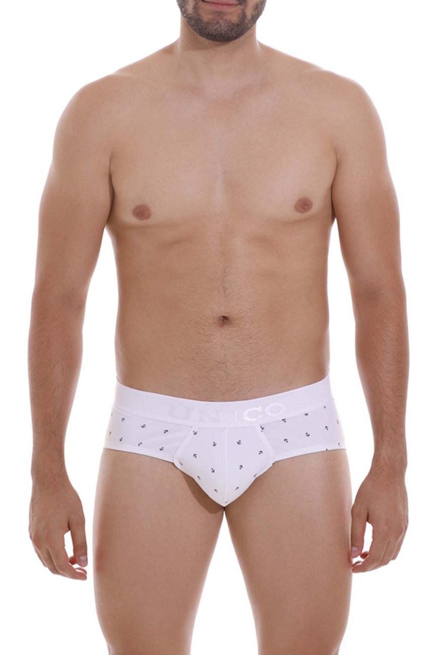 Unico 22110201101 Naviero Briefs White Plus Sizes
