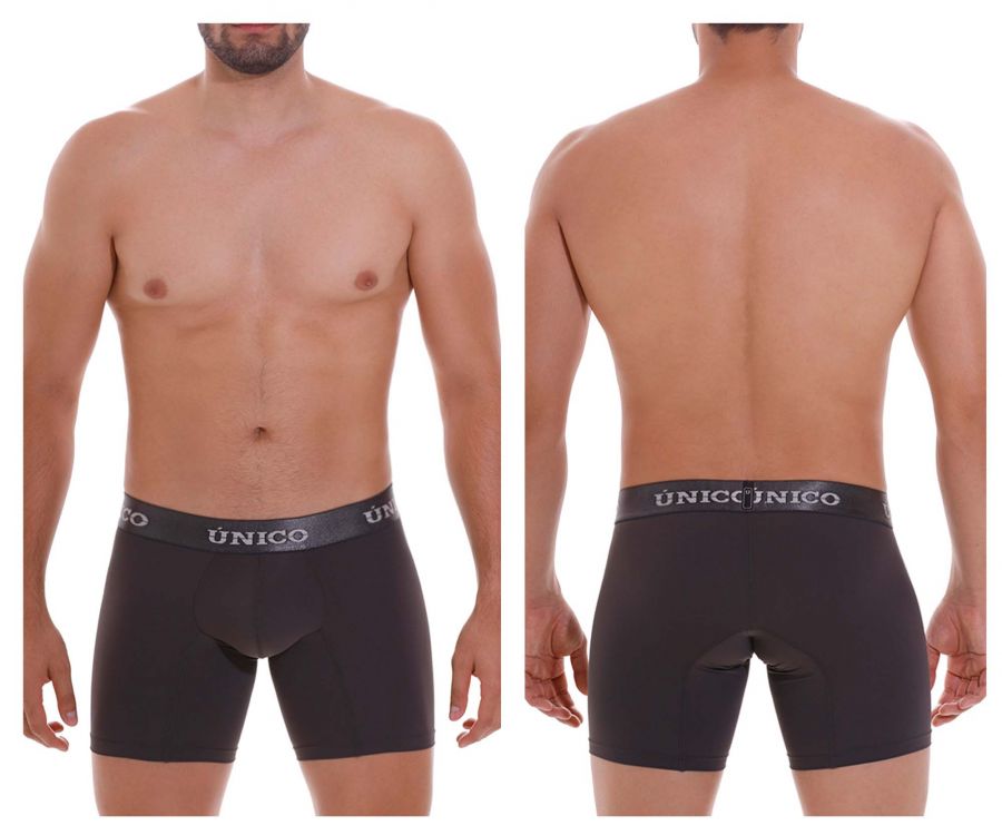 Unico 22120100208 Asfalto M22 Boxer Briefs Dark Gray Plus Sizes