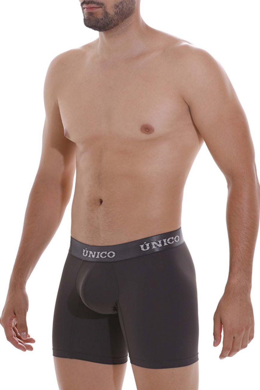 Unico 22120100208 Asfalto M22 Boxer Briefs Dark Gray Plus Sizes
