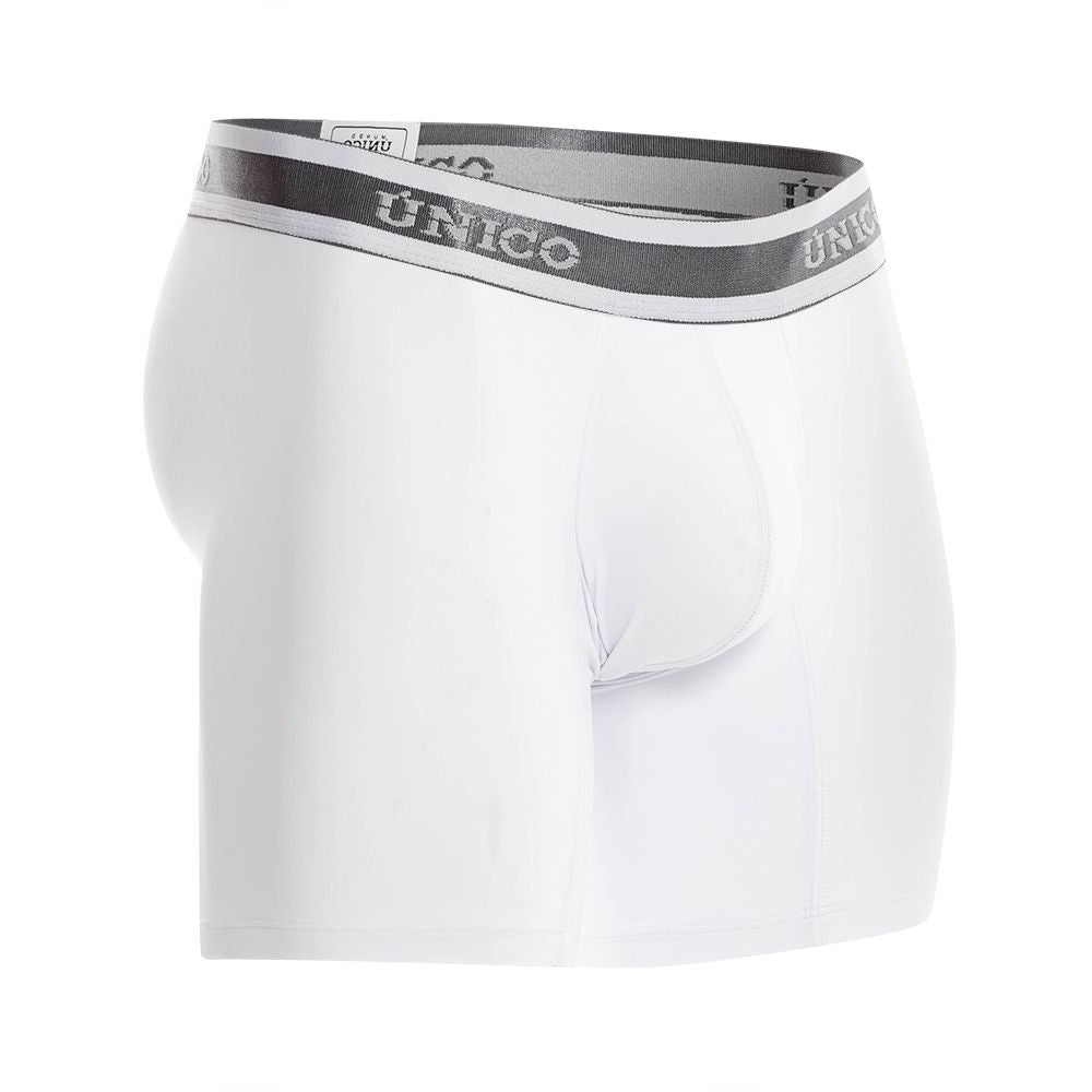 Unico 22120100209 Lustre A22 Boxer Briefs White Plus Sizes