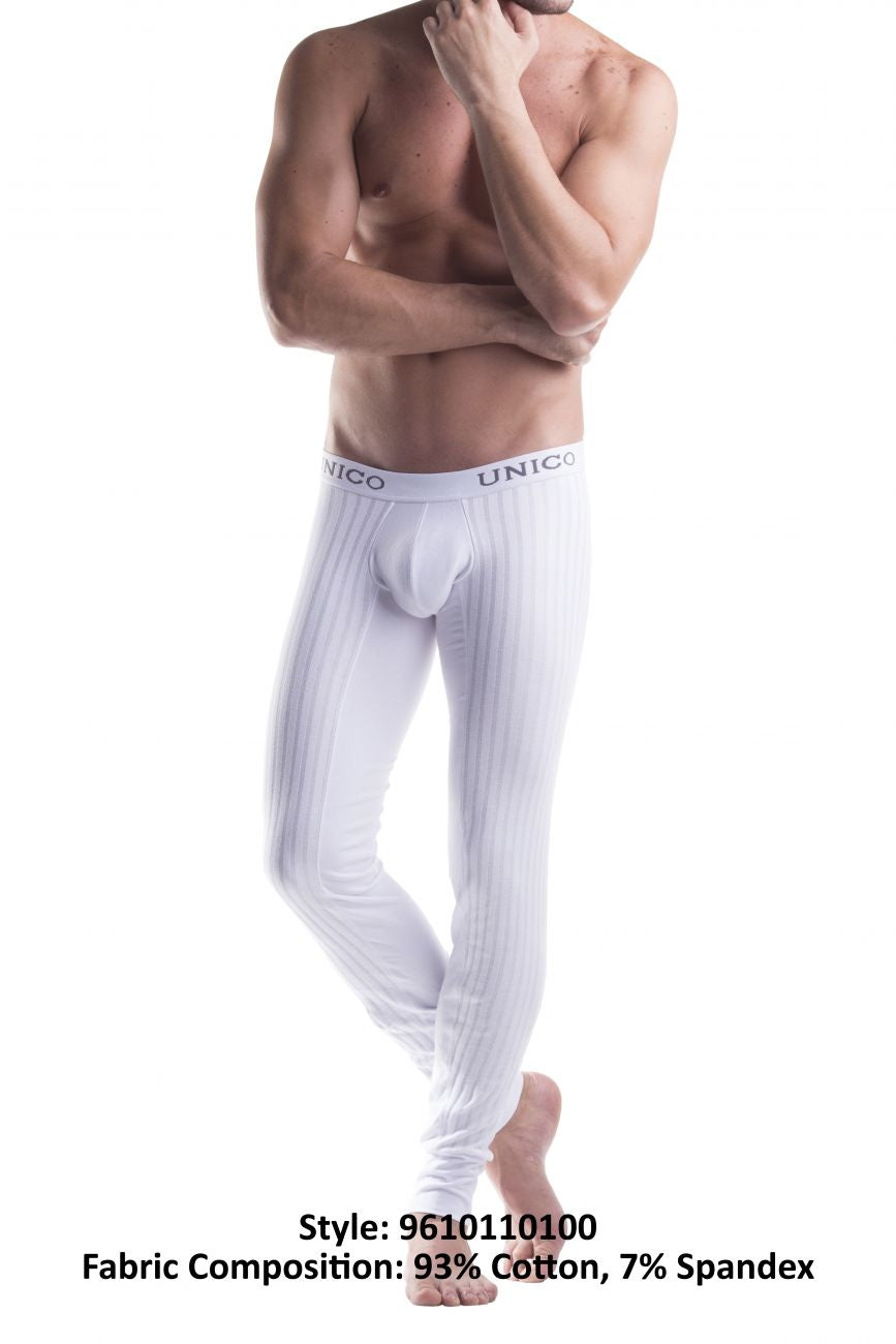 Unico 9610110100 Long Johns Cristalino White