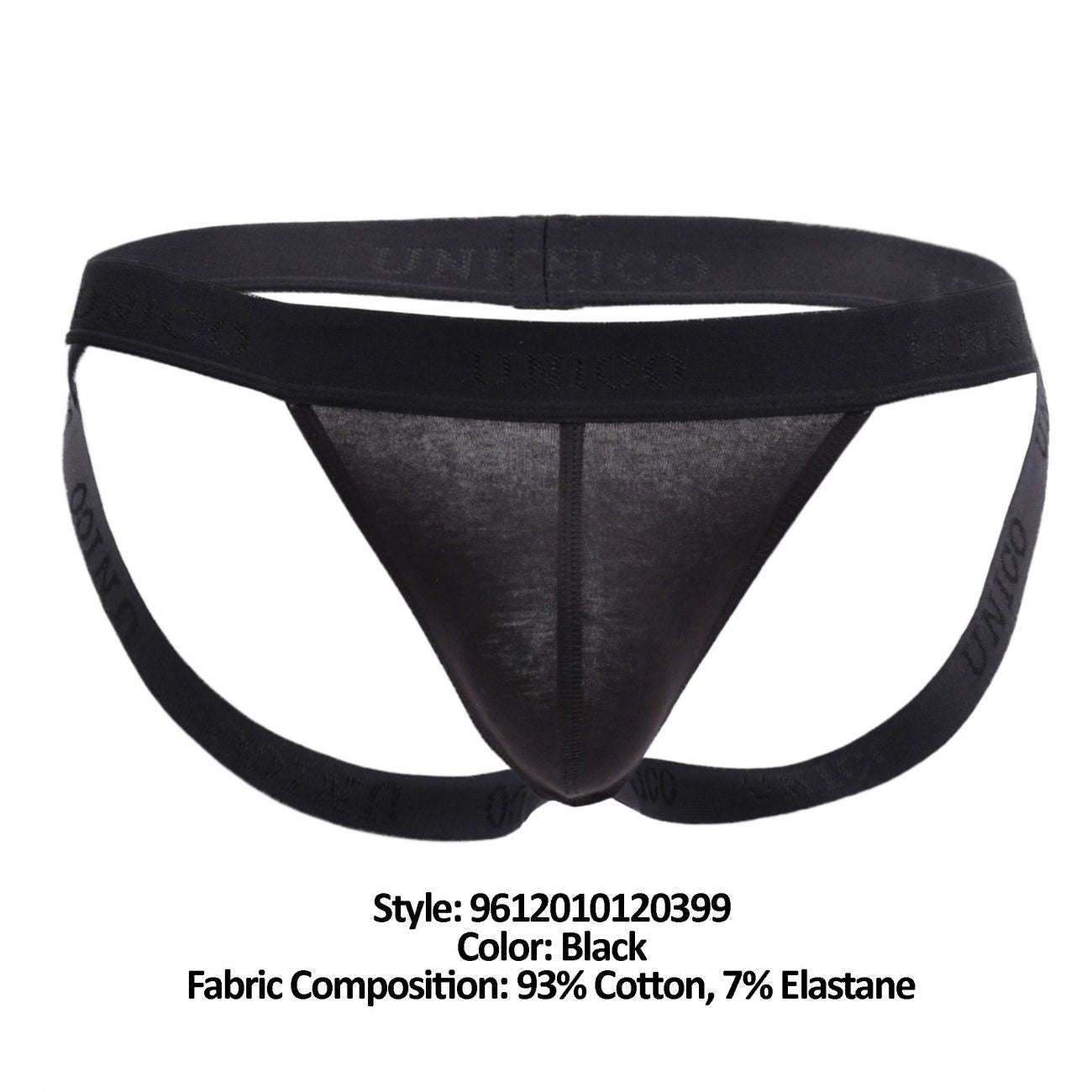 Unico 9612010120399 Jockstrap Intenso Cotton Black