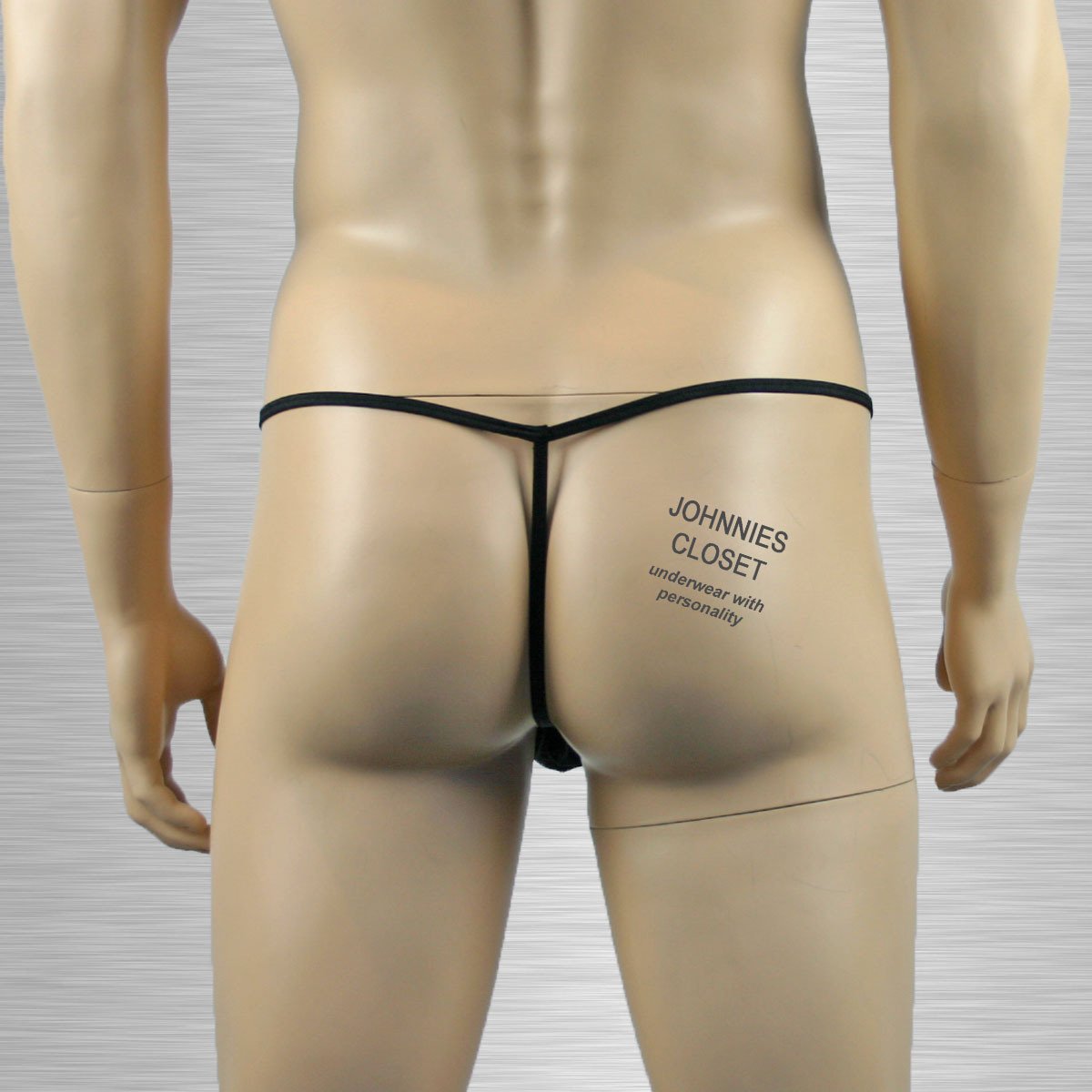 Mens Fishnet Ball Bag Pouch Black