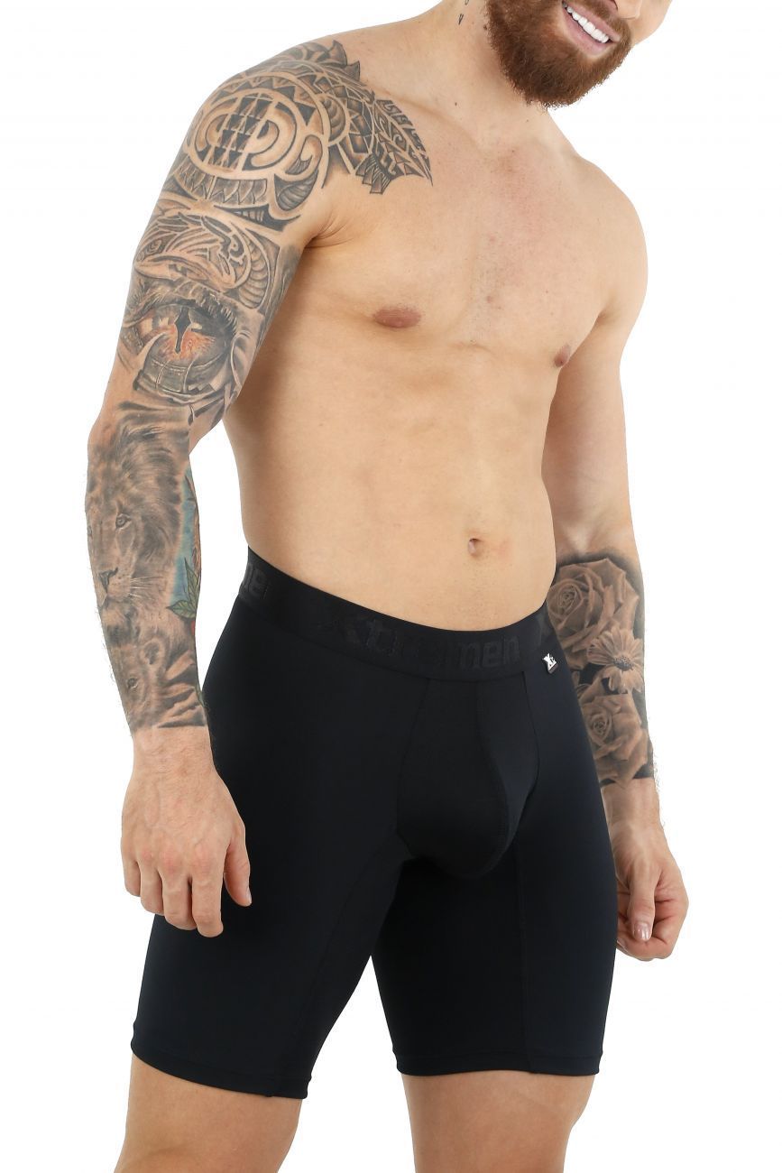 Xtremen 51471 Microfiber Boxer Briefs Black