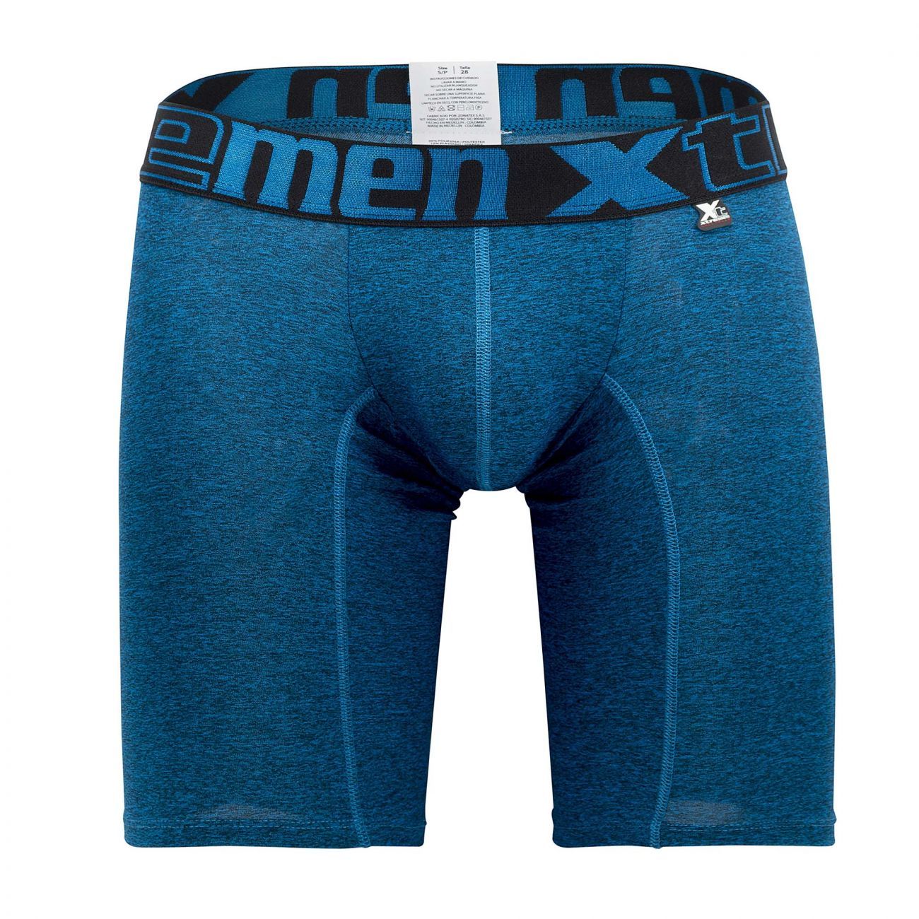 Xtremen 51485 Microfiber Athletic Boxer Briefs Blue - Size XL