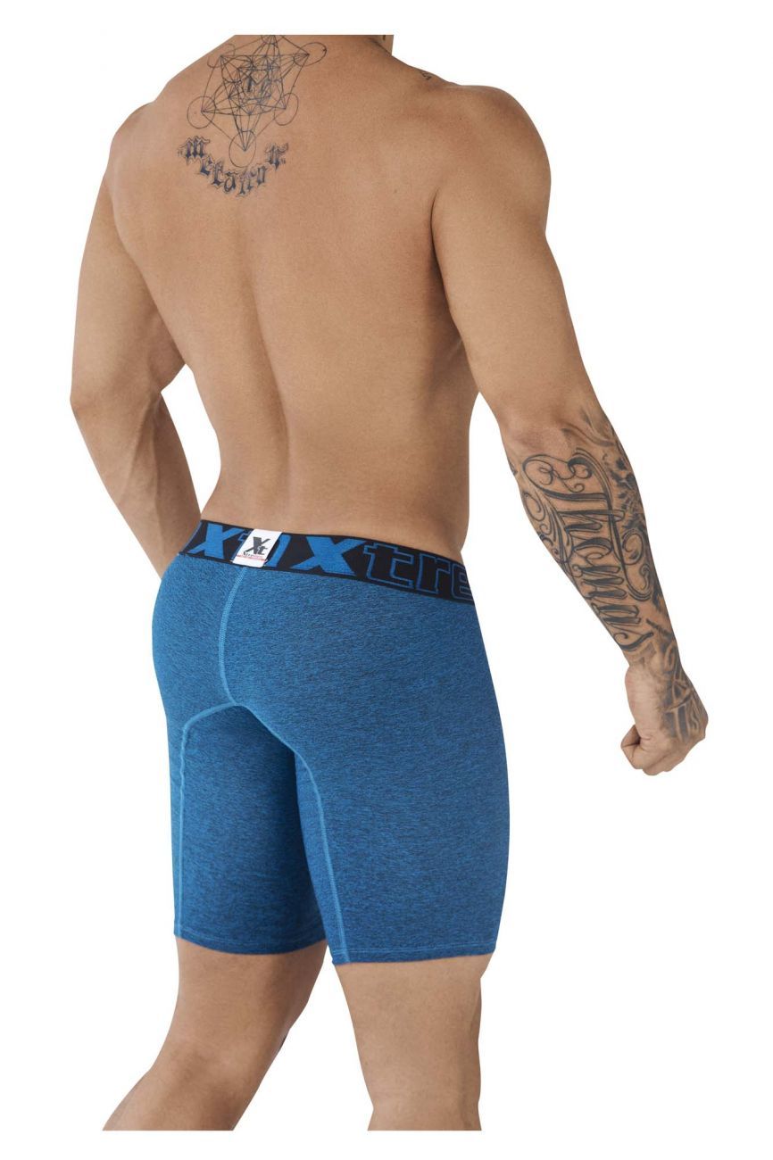 Xtremen 51485 Microfiber Athletic Boxer Briefs Blue - Size XL