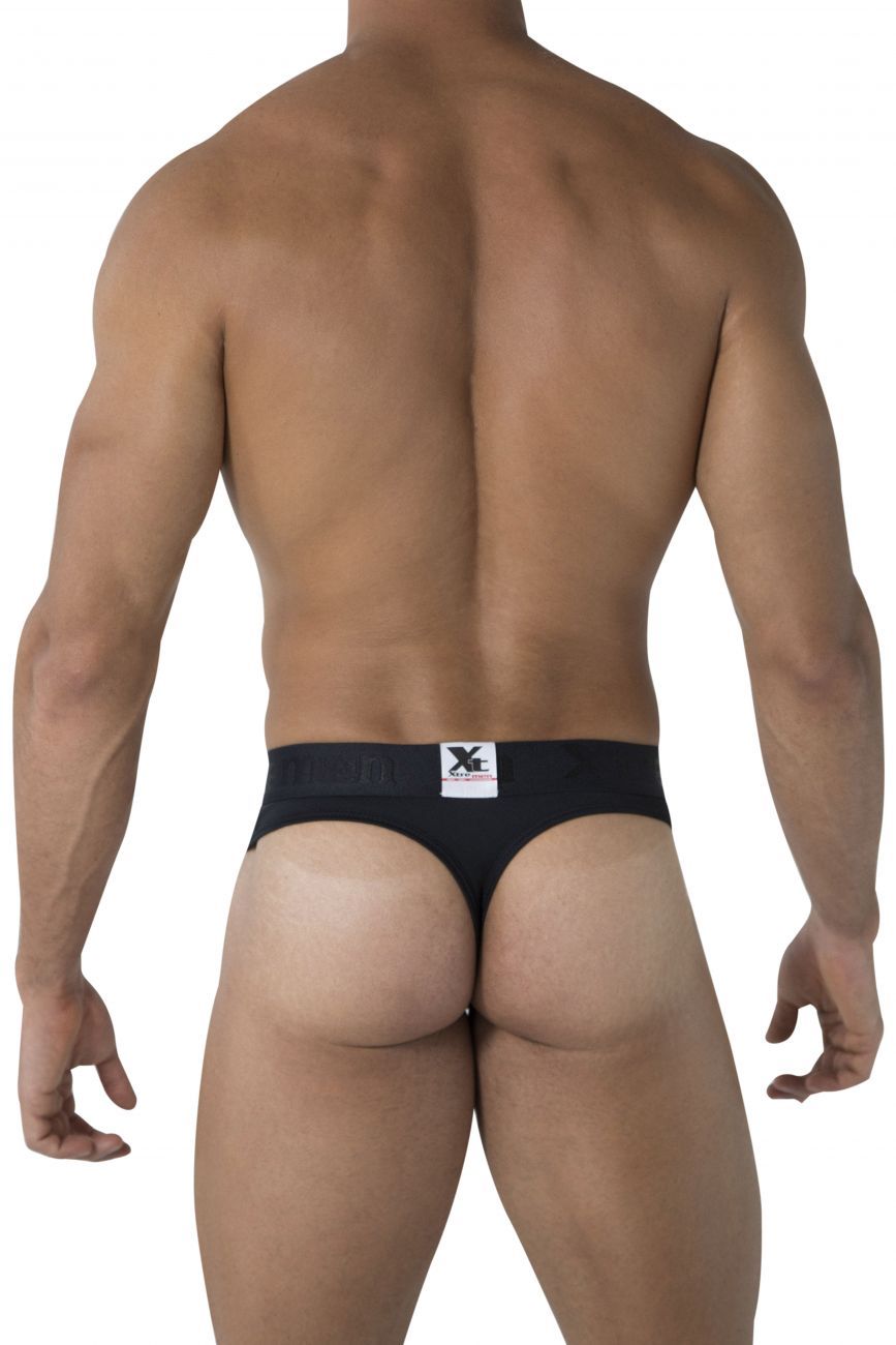 Xtremen 91031-3 3PK Piping Thongs Black