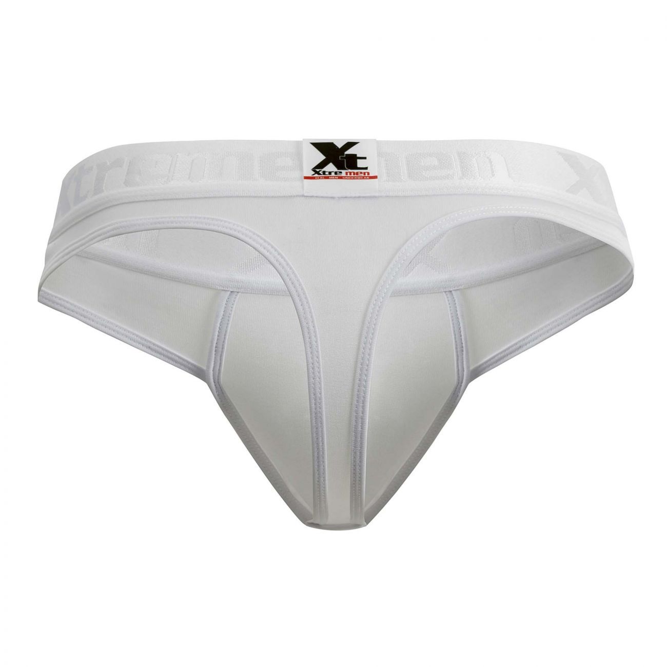 Xtremen 91031-3 3PK Piping Thongs Black White Gray - Size XL
