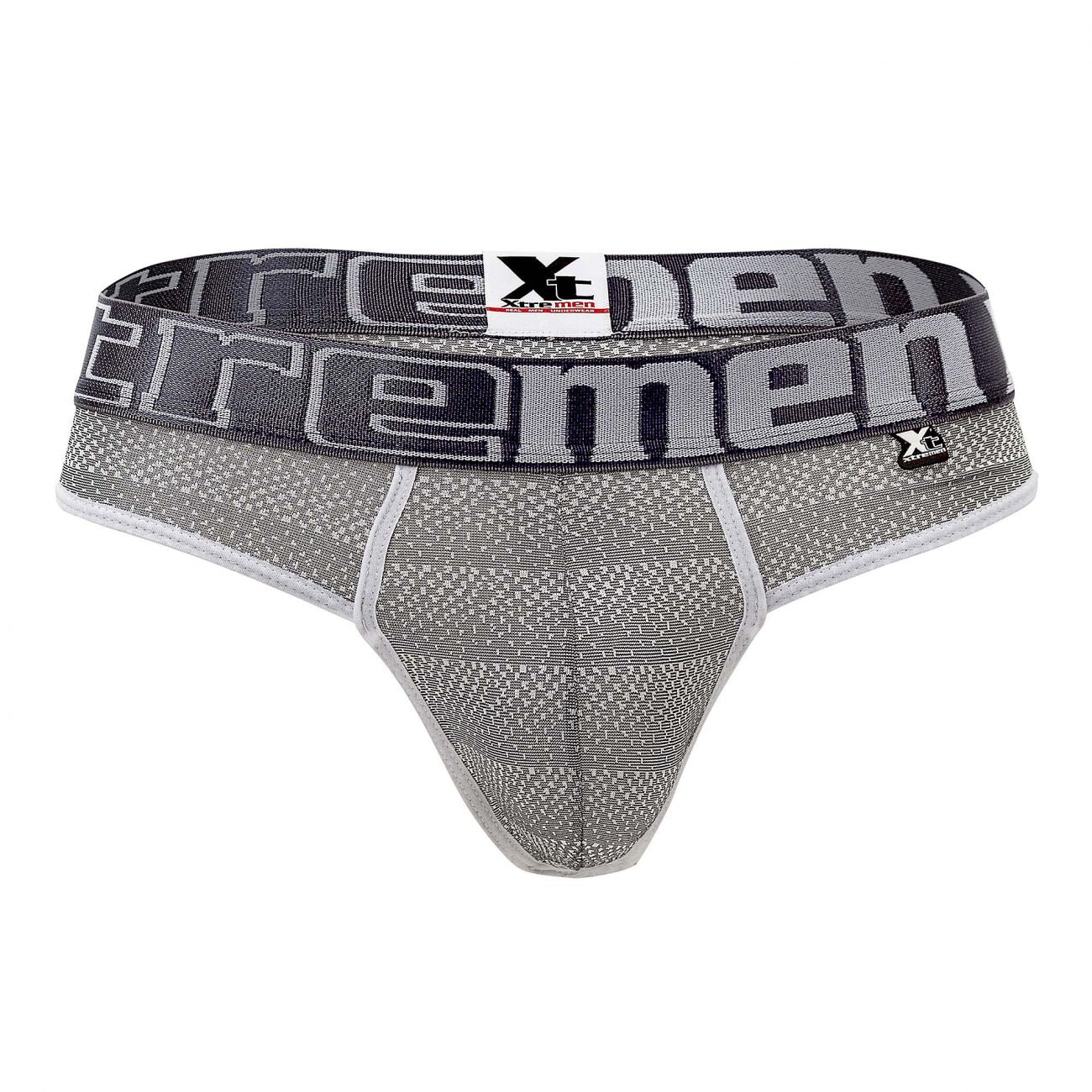 Xtremen 91064 Geometric Jacquard Thongs