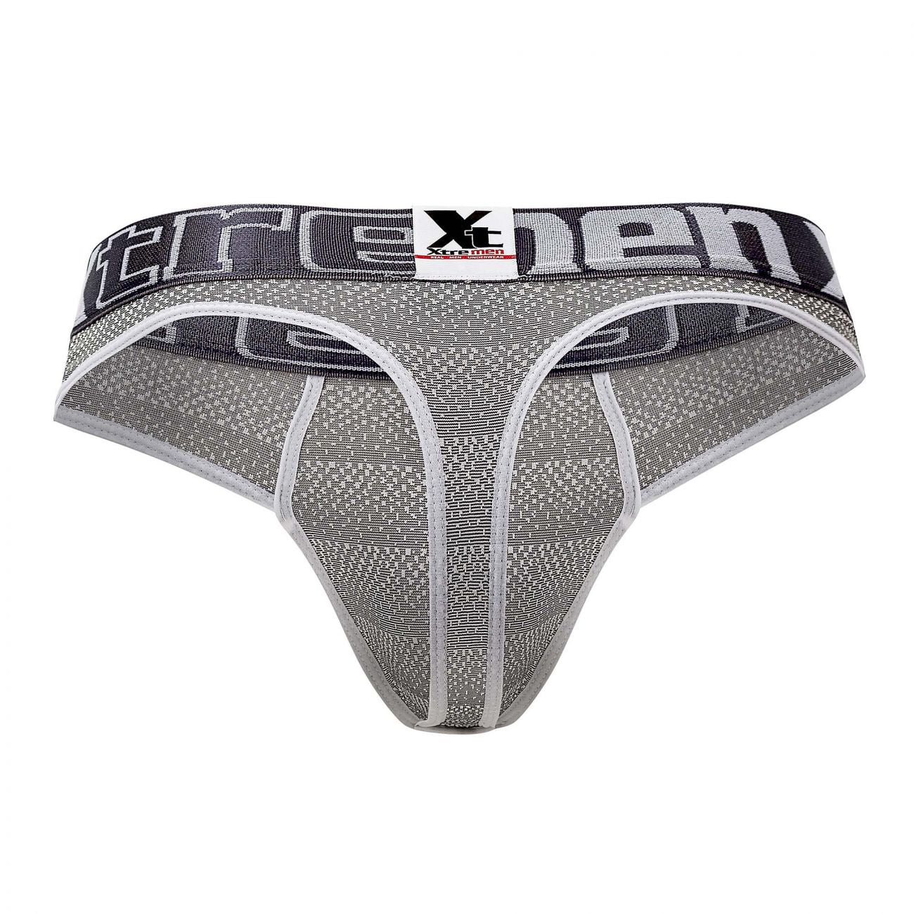 Xtremen 91064 Geometric Jacquard Thongs