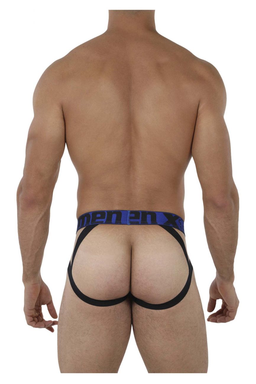 Xtremen 91069 Microfiber Jacquard Jockstrap Royal Blue