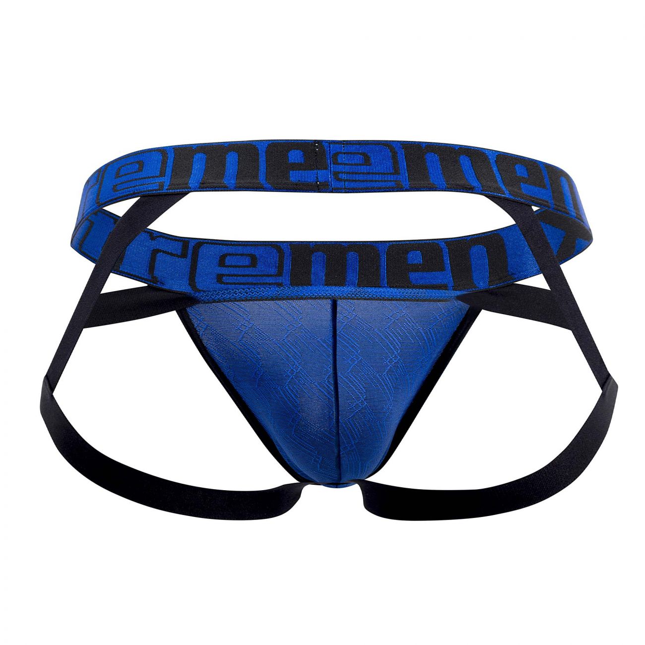 Xtremen 91069 Microfiber Jacquard Jockstrap Royal Blue