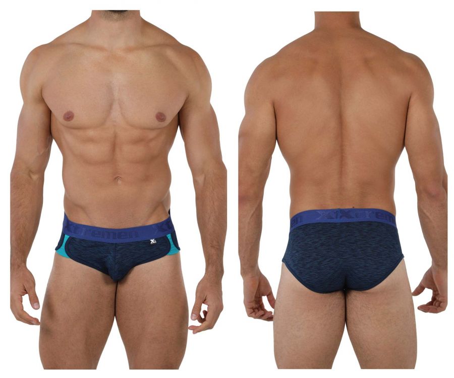 Xtremen 91071 Microfiber Sports Briefs Dark Blue