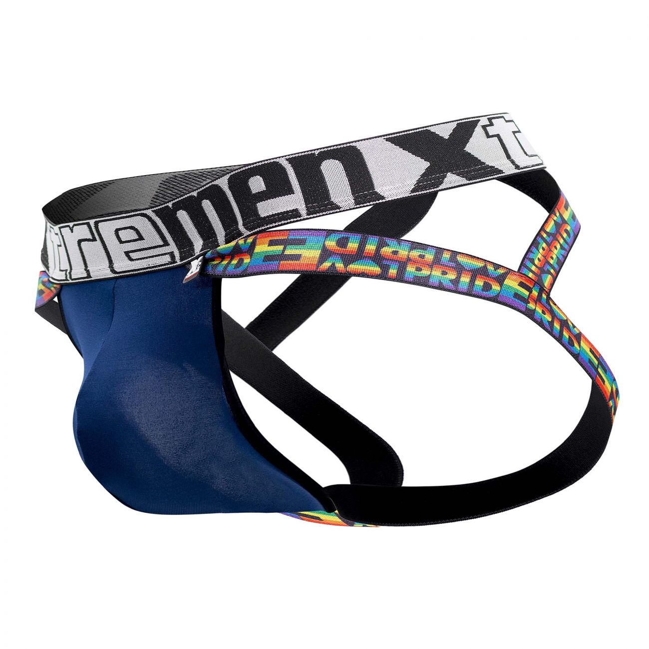 Xtremen 91084 Microfiber Pride Jockstrap Blue