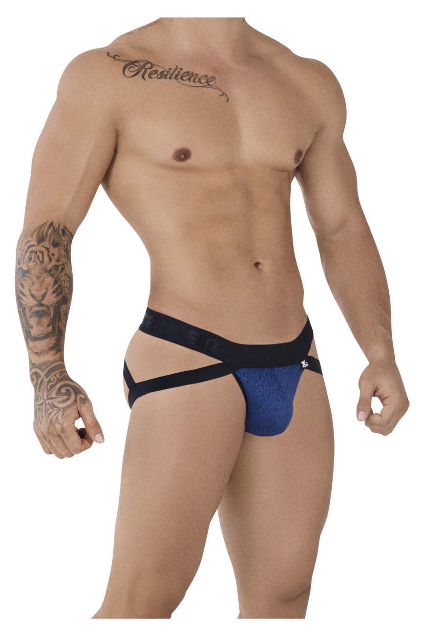 Xtremen 91085 Microfiber Jacquard Jockstrap Royal
