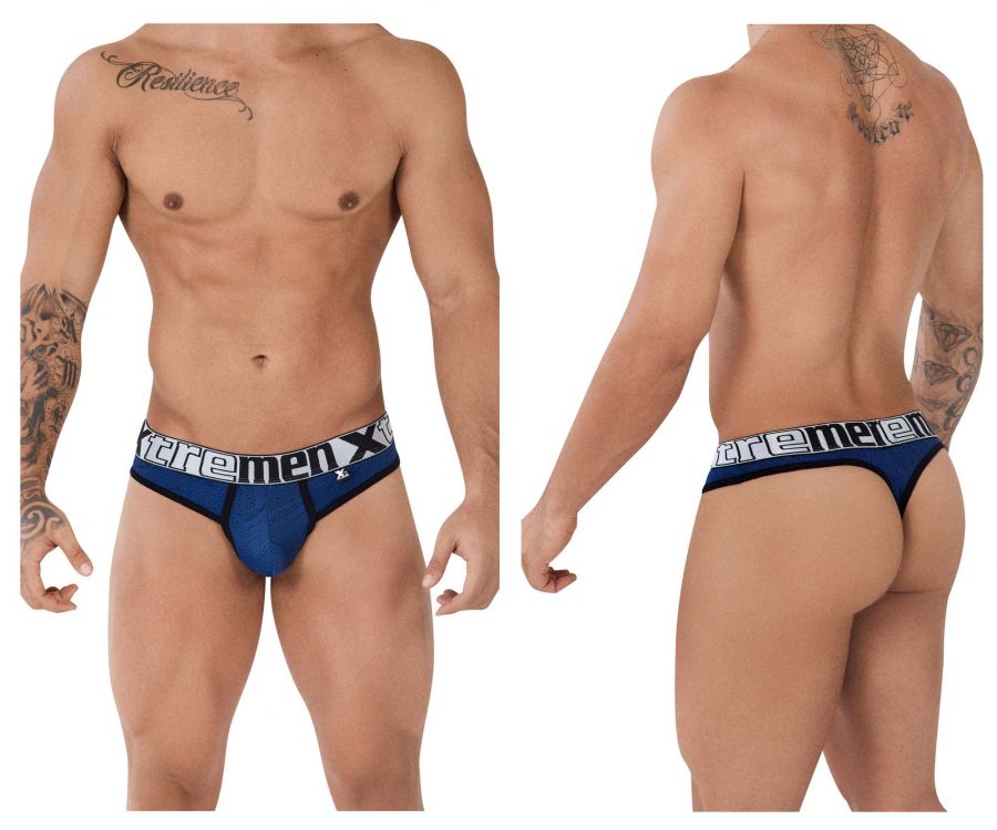 Xtremen 91087 Microfiber Jacquard Thongs Blue