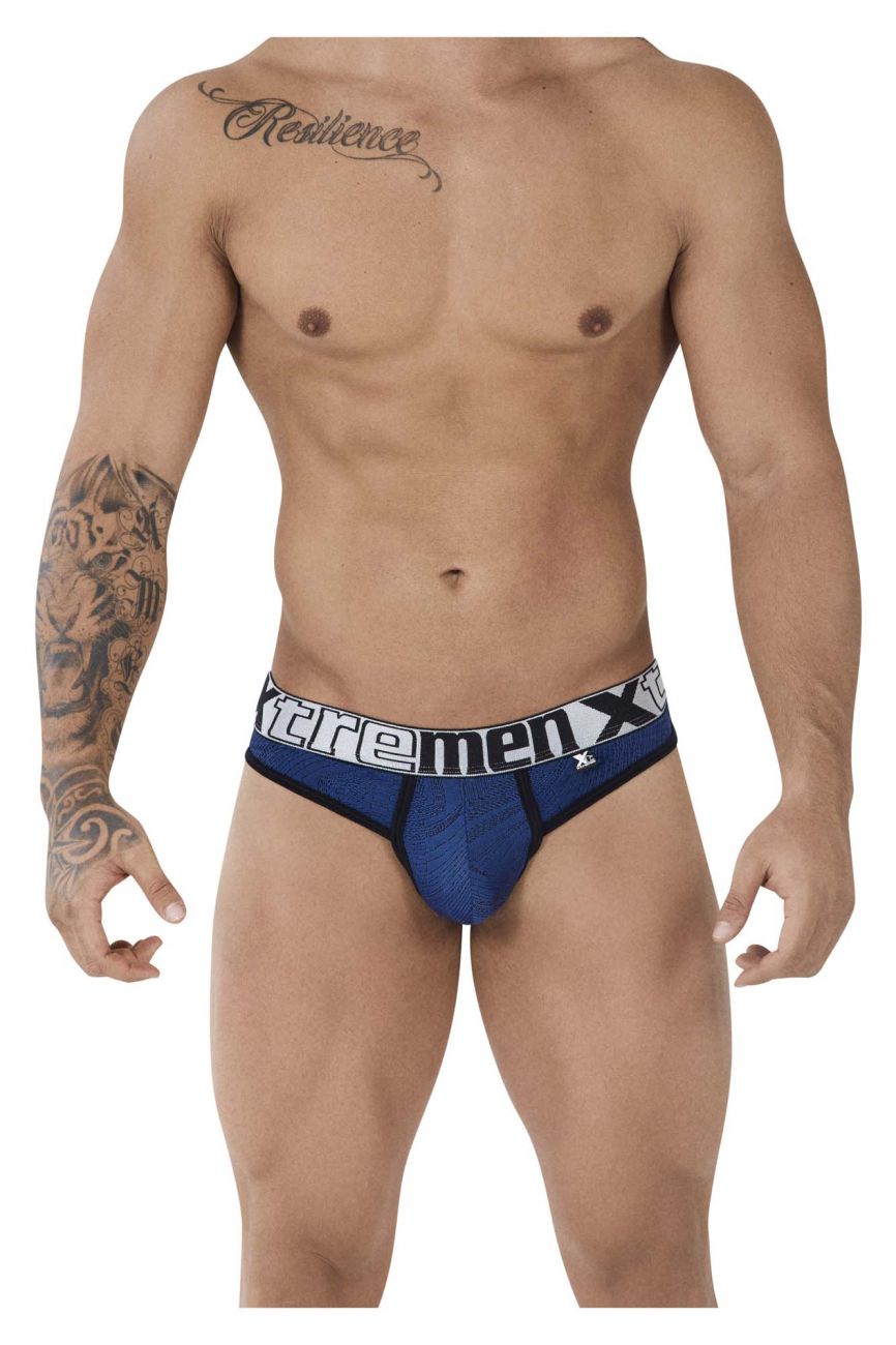 Xtremen 91087 Microfiber Jacquard Thongs Blue