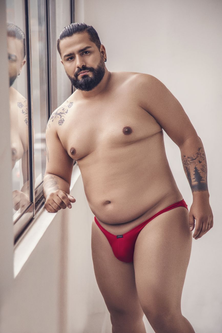 Xtremen 91093X Microfiber Bikini Red Plus Sizes