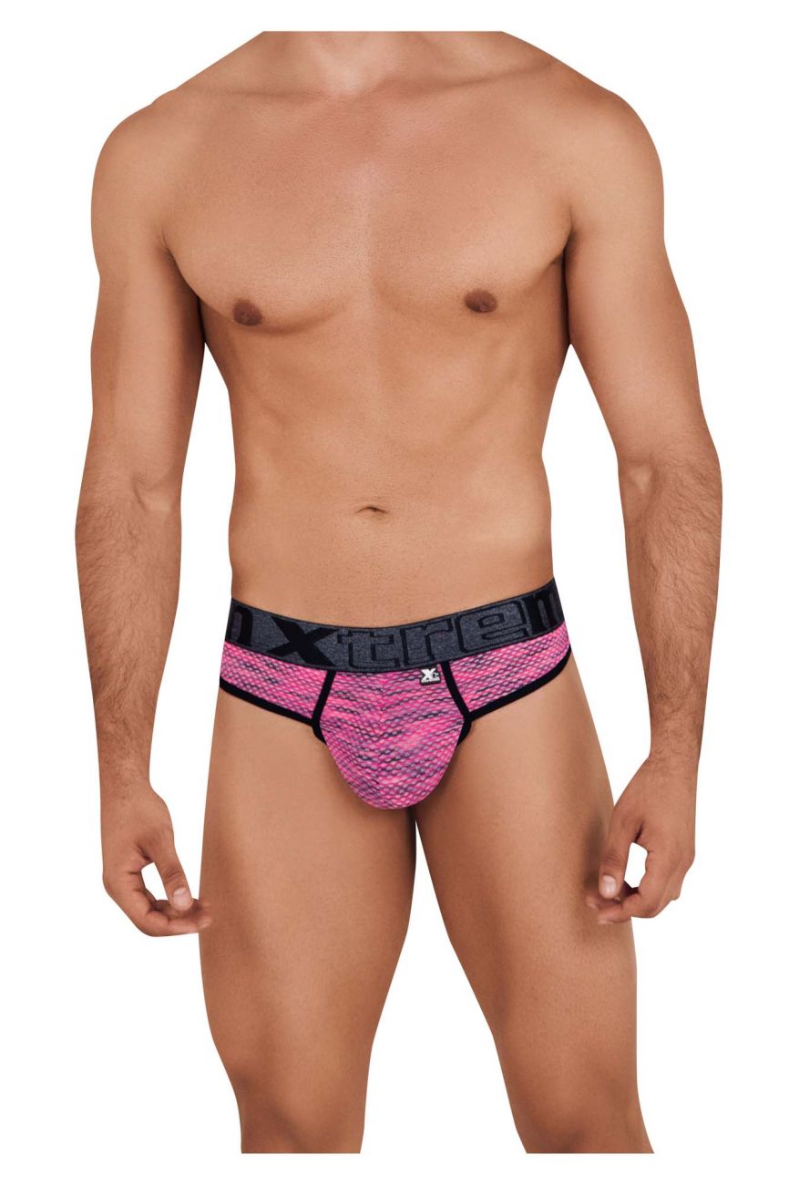 Xtremen 91100 Microfiber Mesh Thongs Pink